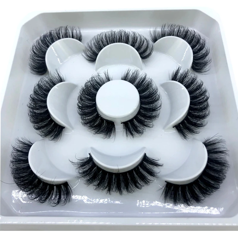 5 Paar flauschige Wimpern 8–25 mm 3D-Nerzwimpern lange dicke natürliche falsche Wimpern Großhandel Wimpern Anbieter Make-up Nerzwimpern – Detail 33