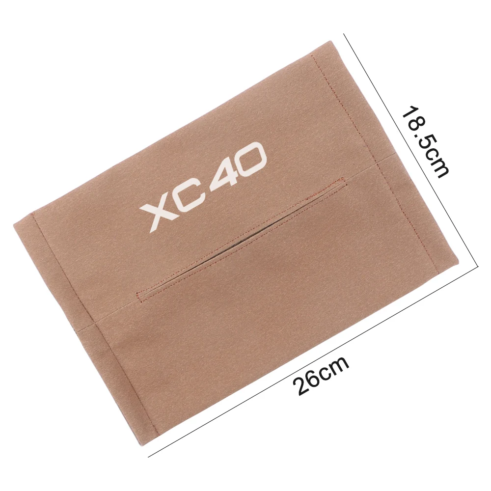 Car Tissue Box Holder Case Auto Accessories For Volvo XC90 XC60 C30 T6 S60 C70 XC40 V40 XC70 V70 V60 V50 S80 S40 AWD V90 S90