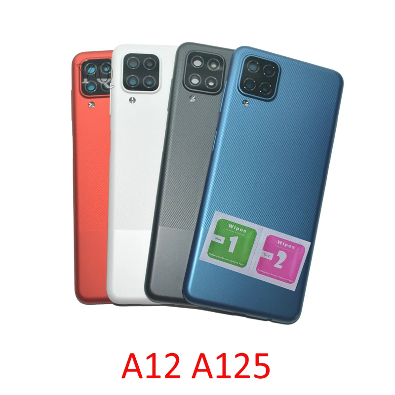 

Phone Rear Back Cover For Samsung Galaxy A12 A125 A125F A125M A127 A127F A127M A127U Housing Chassis Back Panel Door