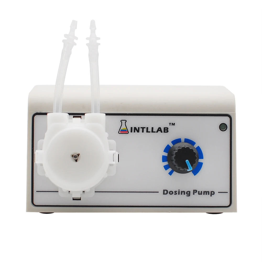 INTLLAB Peristaltic Liquid Pump Dosing Pump for Aquarium Lab Water Analytical