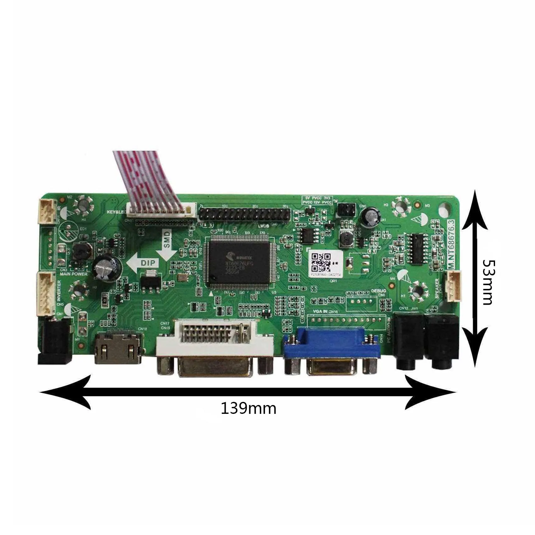 Hd mi vga dviオーディオlcdコントローラボードm.NT68676ため21.5インチM215HW01 V0 M215H1-L01 1920 × 1080 lcdパネル