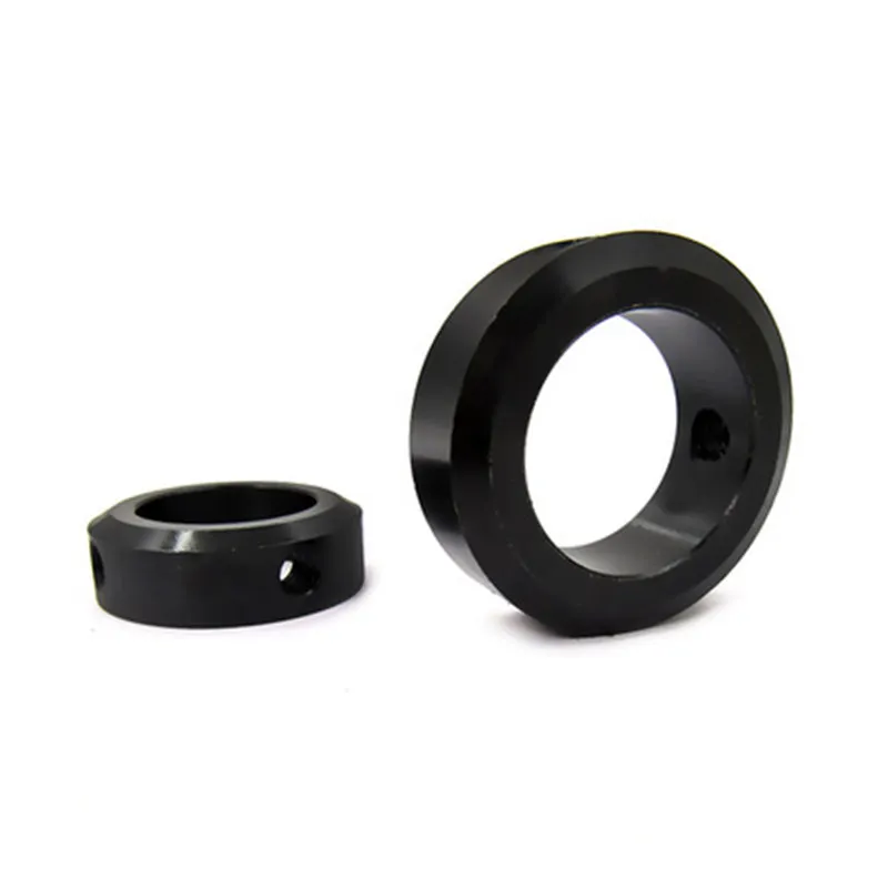 Anillo de retención SOH / SOC 45 #, 10 piezas, acero al carbono/tornillo de aleación de aluminio, anillo espaciador de collar de eje de aluminio