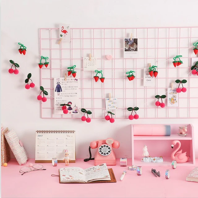 Bayberry filcowa piłka ręcznie Garland String wiszące ozdoby włochata piłka zawieszka na ścianę dekoracja pokoju dziecięcego