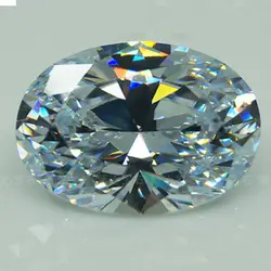 Ogromny nieogrzewany 56,58ct VVS biały szafirowy cyrkon 18X25mm owalny krój AAAA + kamienie szlachetne luzem