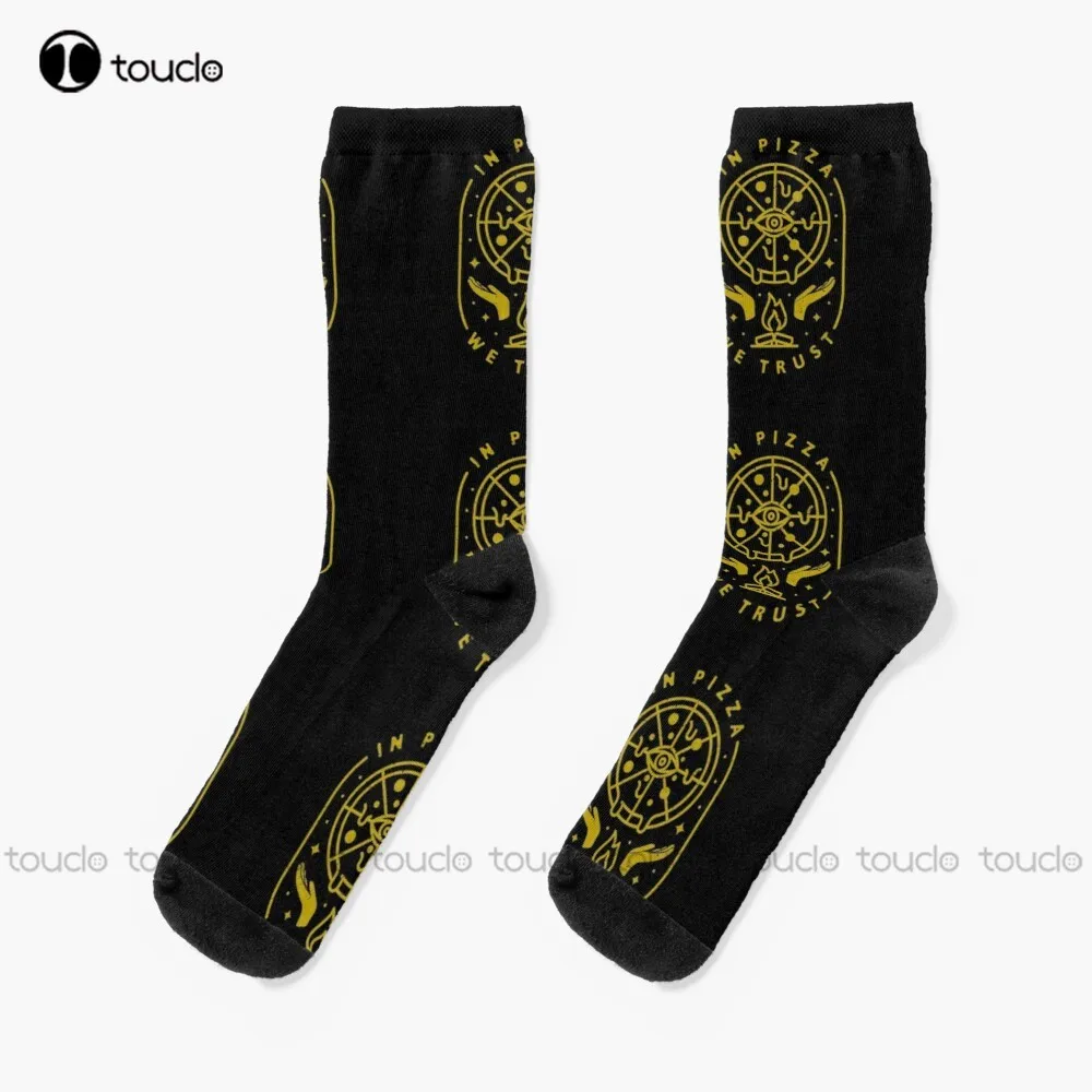 

In Pizza We Trust Socks Youth Baseball Socks Christmas Fashion New Year Gift Unisex Adult Teen Youth Socks 360° Digital Print