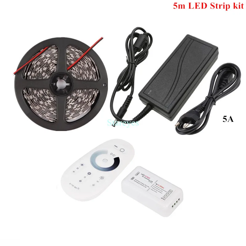 LED Strip 5m 10m 15m 20m 25m 30m SMD 5050 60LED/m Single color 12V IP20 IP65 Waterproof Flexible strip tape LED Rope Ribbons Kit