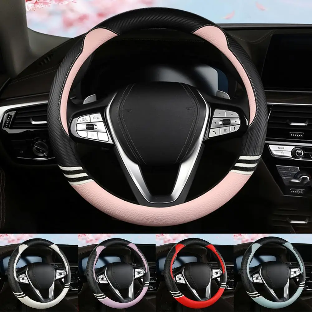 Fashionable Steering Wheel Cushion  Waterproof Skin Affinity Car Steering Cover  Non-slip Cute Auto Steering Wheel Case