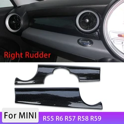 2 Pcs Car Right Rudder Dashboard Protective Cover For BMW MINI ONE Cooper JCW CLUBMAN R55 R56 R57 R58 R59 Interior Accessories