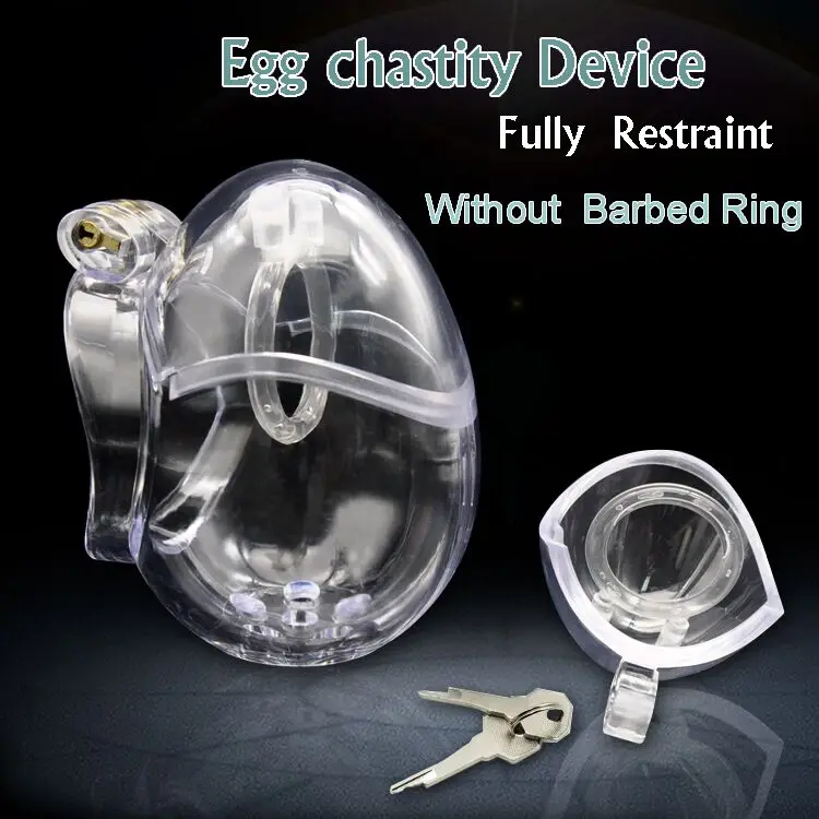 CHASTE BIRD 2020 New Design Male Egg-Type Fully Restraint Chastity Device Bondage Belt Cock Cage Sex Toy Sissy Spikes Penis Ring