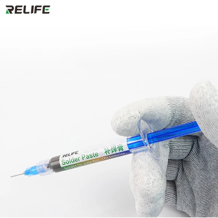 RELIFE RL-405 low temperature lead-free solder paste needle tube solder for motherboard jumper CPU solder tail charger repair