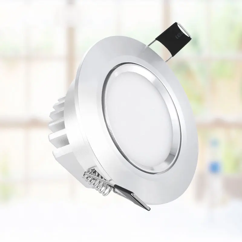 Super Bright Dimmable Led SPOT COB downlight light 3w 5w 7w 12w  Ceiling Spot Light sliverybody  recessed Lights Indoor Lighting