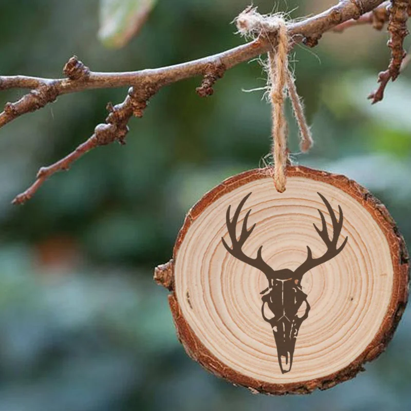 

Christmas Ornament Laser Cutting Caribou Deer Custom Gifts Christmas Decorations for Home Deer Christmas Craft Home Decore