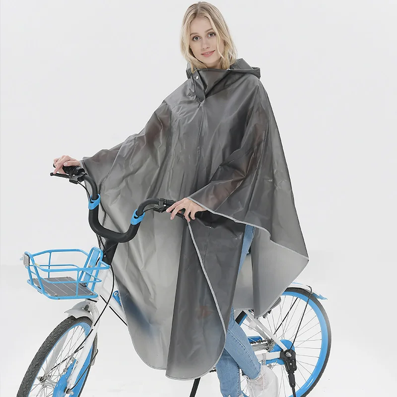 Safe reflective edge Bicycle Raincoat Rain Coat Poncho Hooded Windproof Rain Cape Mobility Bicycle Cover Use in snowy