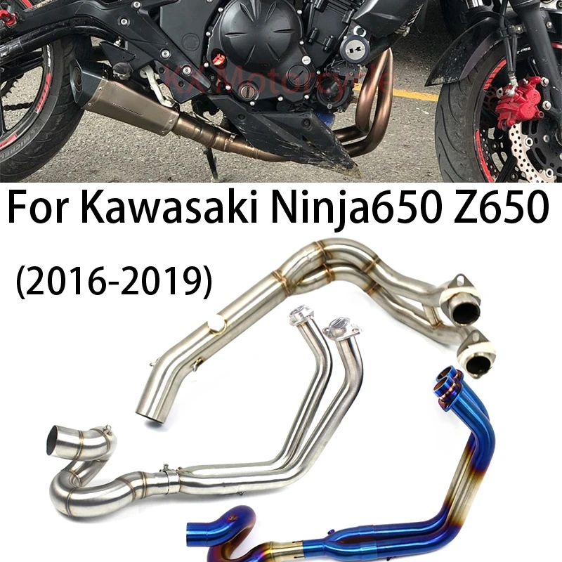 

For Kawasaki Z650 NINJA 650 2017 2018 Motorcycle Exhaust Front Pipe Muffler Middle Link Connect Pipe