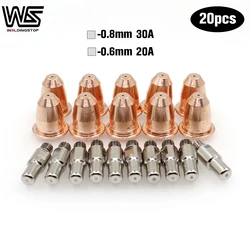 Plasma Taschenlampe S45 CUT55 PT-40 PT40 IPT-40 IPT-60 PT60 HC4000 PR0110 Elektroden PD0116 Düse Tipps fit telwin plasma 34 PKG/20