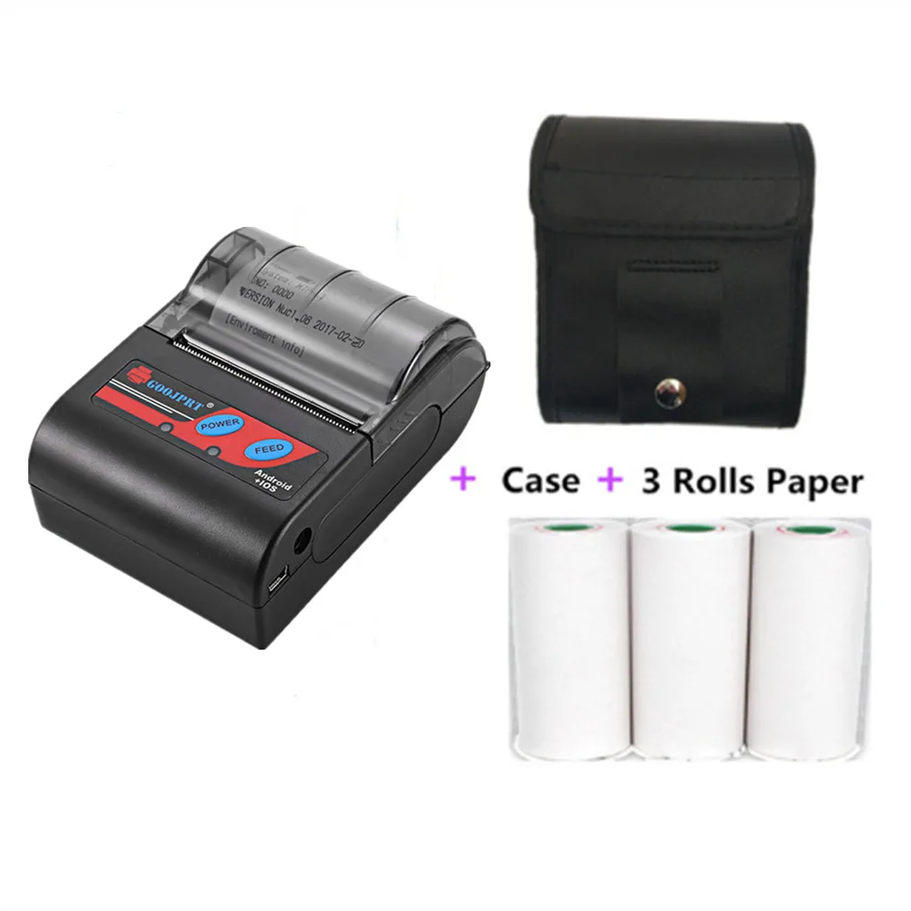 58MM Mobile Receipt  Bluetooth Printer for android Wireless Mobile 58mm Mini Thermal Receipt Printer Portable with SDK