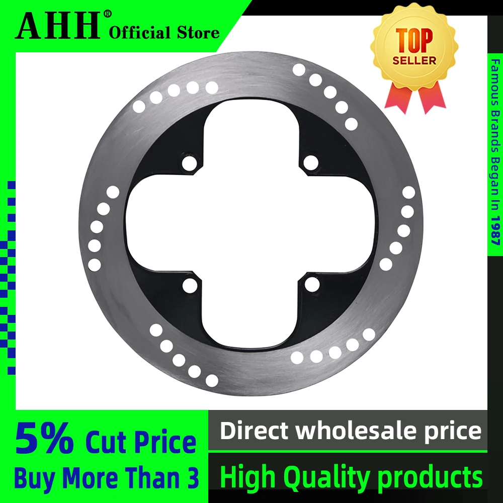 AHH Rear Brake Disc Plate Brake Disk for HONDA VFR400 NC30 RVF400 NC35 VFR RVF 400 NSR250 P4 PGM400 Motorcycle Part