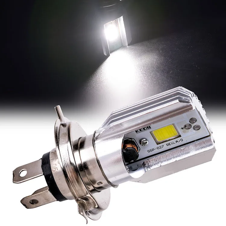 6000K 12v Hs1 h4 Led Motorcycle Scooter Light Bulb Motorbike h4 Led Headlight Motorcycle Hs1 Moped Light Bulbs Moto Accessories