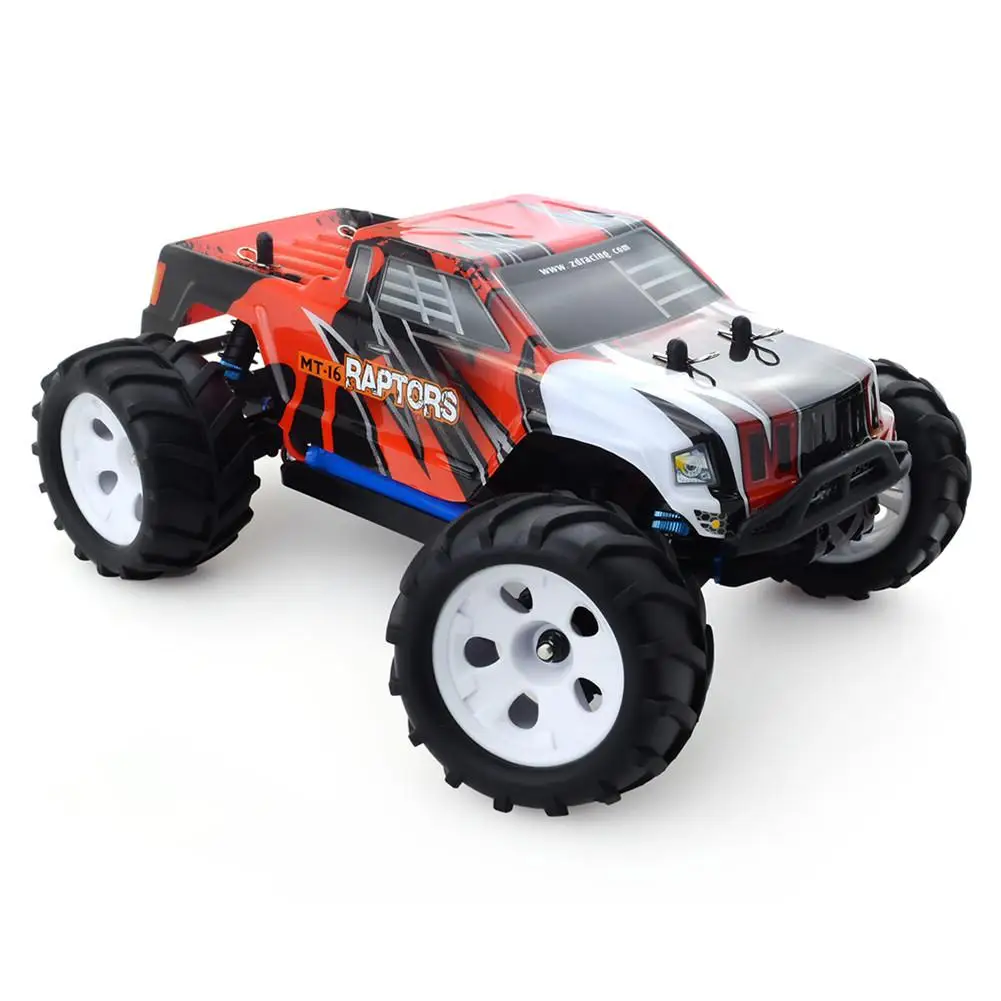 Nowy ZD Racing 16421 High Speed RC wyścigi samochodowe MT-16 1/16 2.4G 4WD RC samochód bezszczotkowy ciężarówka pilot Off samochód zabawki