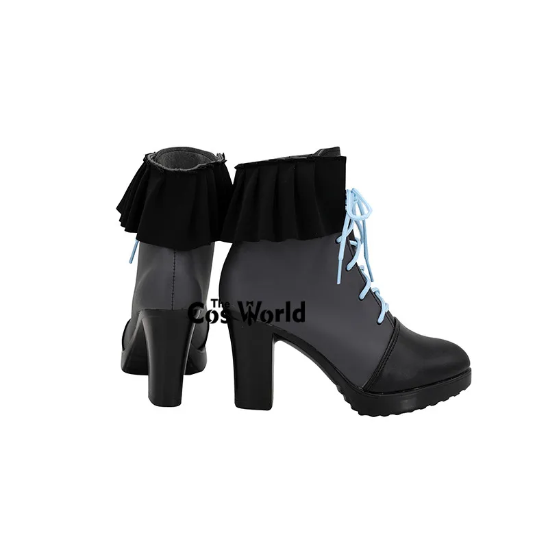 YouTuber Hololive VTuber Gazette Uruha Rushia Anpassen Cosplay High Heels Schuhe Stiefel