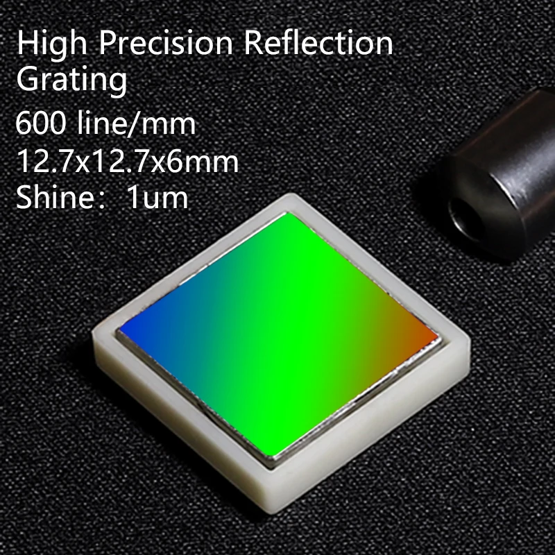 Diffraction gtating Plane reflection grating optical elemaent Spectroscopic analysis grates 600 lines 12.7x12.7x6mm shine 1um