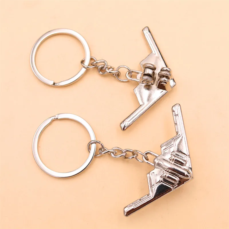 Sky Ghost B2 - U.S. Air Force Invisible Air Bomber Keychain 3D Full Scale Model Keyring -Military Enthusiast Gift A1211 1pcs