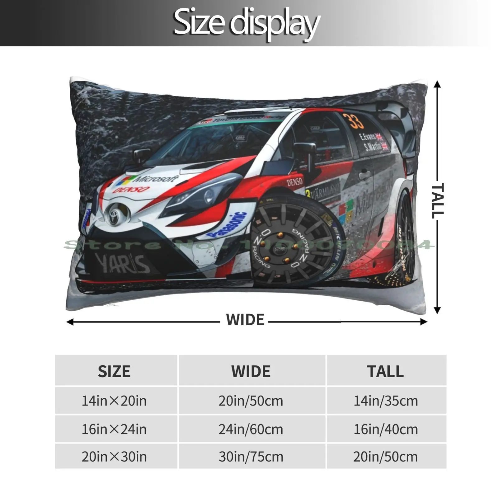 2020 Yaris Wrc Rally Of Sweden Pillow Case 20x30 50*75 Sofa Bedroom Kitsch Heart Red Pink Bold Valentines Day Lovecore