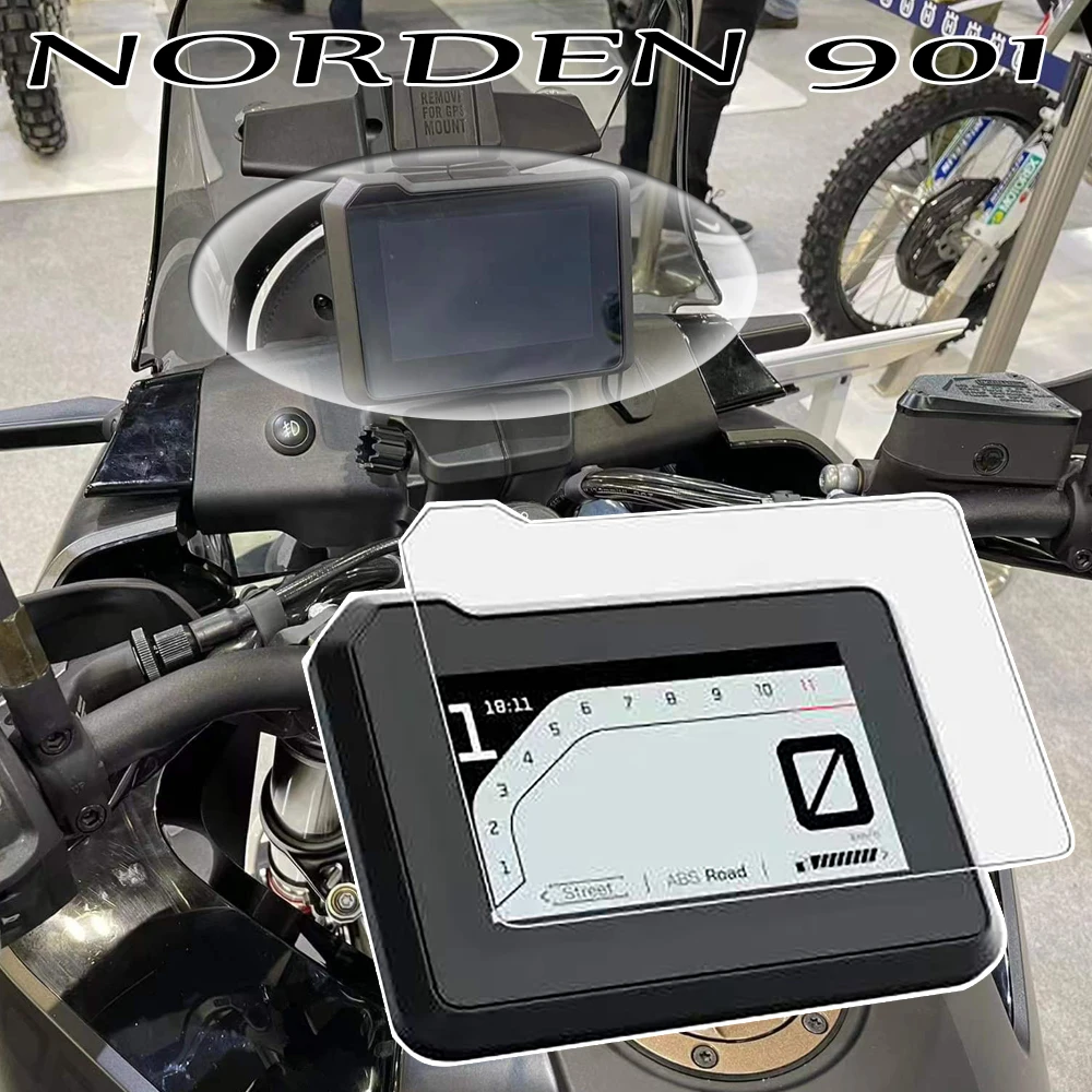 for Husqvarna Norden 901 NORDEN901 norden 901 2022 Instrument Dashboard Cluster Scratch Protection Film Screen Protector Blue Li