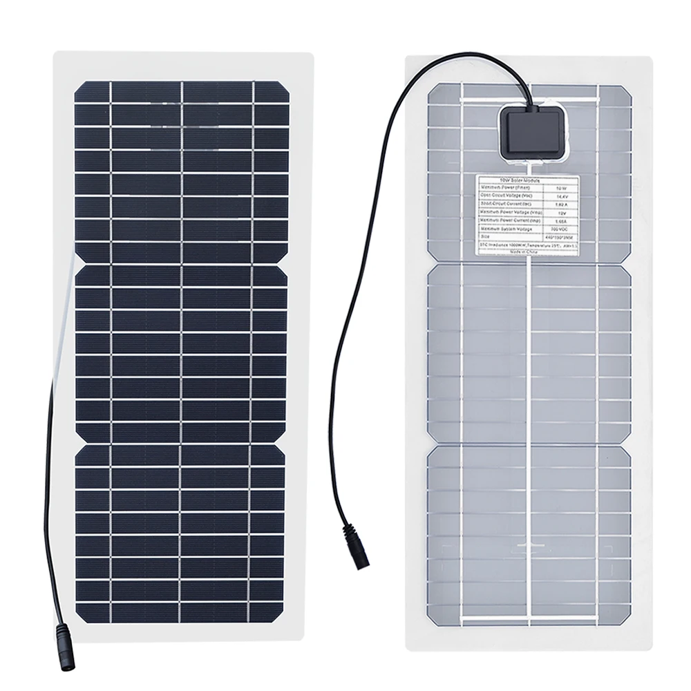 18V 10W Solar Panel Charger Complete Outdoor Camping Mountaineering Travel Solar kit Portable Power Supply For Phone Charging