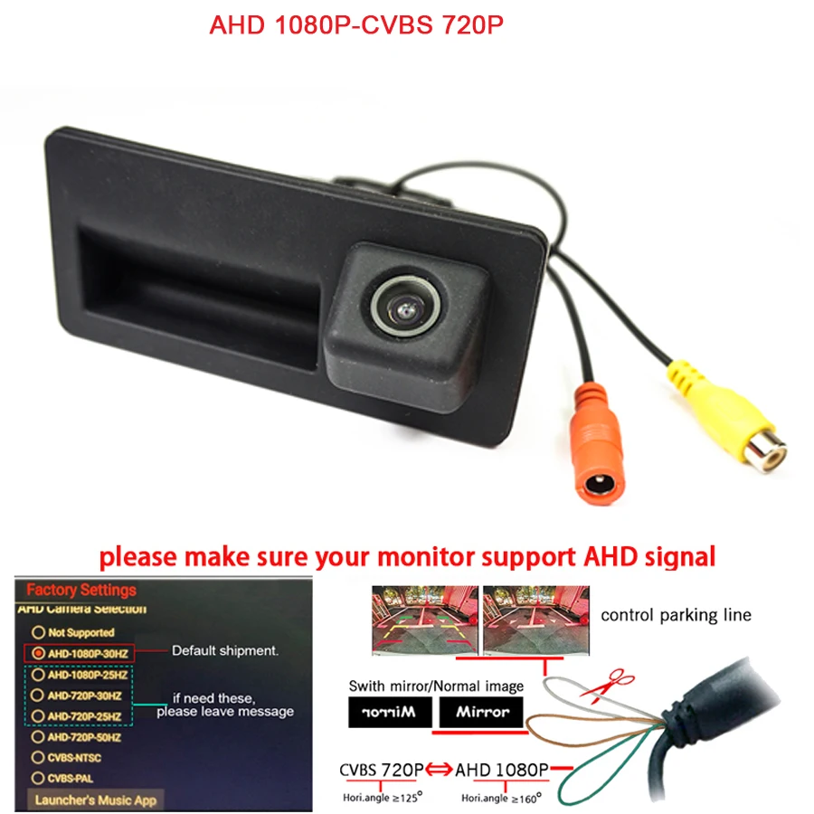 

1000L 960P HD MCCD Super car rear reverse Camera for Posche Cayenne Audi A4 A4L A6 A6L A7 A5 Q7 Q5 Q3 RS5 RS6 A3 A8L backup cam