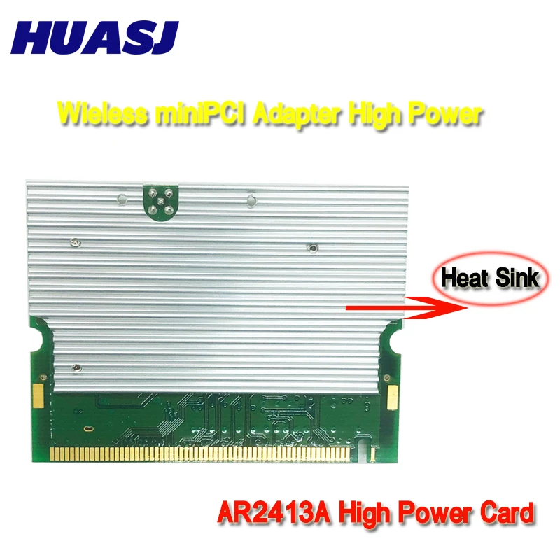 Huasj Atheros Mini PCI AR2413A 802.11b/g 27dBm (500mW) Wireless miniPCI adapter high power card Ar5005g Ar5bmb5