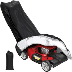 Lawn Mower Cover 210D Upgrade Premium Heavy Duty Oxford Push Mower Cover With Dustproof&Waterproof , Bag For Universal Fit Size