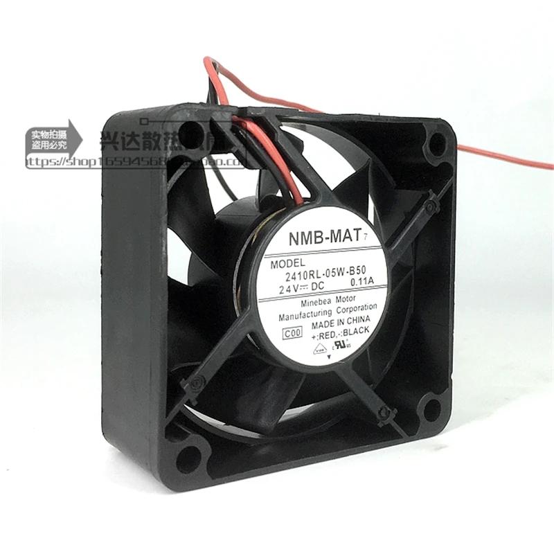 

Original NMB 2410RL-05W-B50 6025 60MM 60*60*25MM Server Cooling Fan Variable Frequency Fan 24V 0.11A with 2pin