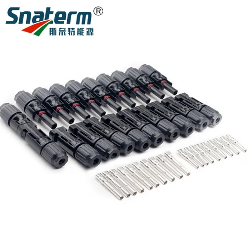 Imagen 2 del producto 5 10 20 50 80 100 pares de conectores solares fotovoltaicos macho y hembra 1000VDC 30A conectores de rama de panel solar para cable fotovoltaico 2,5/4/6 mm2