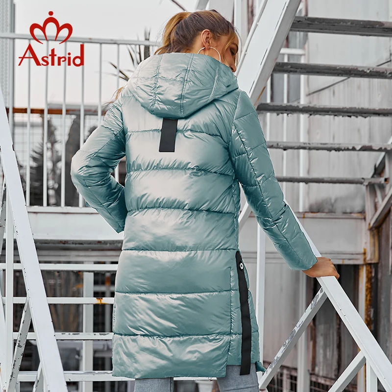 Astrid 2022 Winter new arrival down jacket women with a hood fashion style color black long winter for women AR-3037