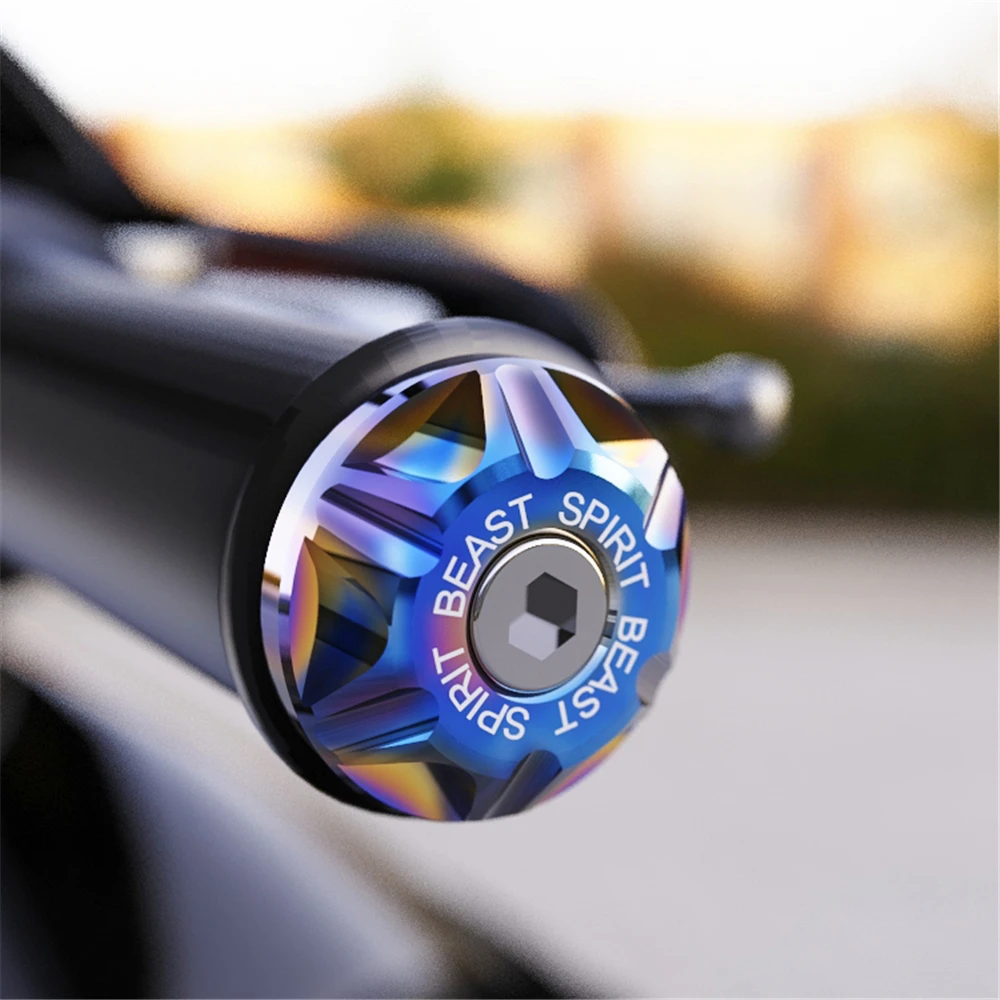 Spirit Beast Motorcycle Handlebar Ends Scooter Decorative Balance Weight Aluminum Alloy Motocross CNC Handle Bar End Grips Cap