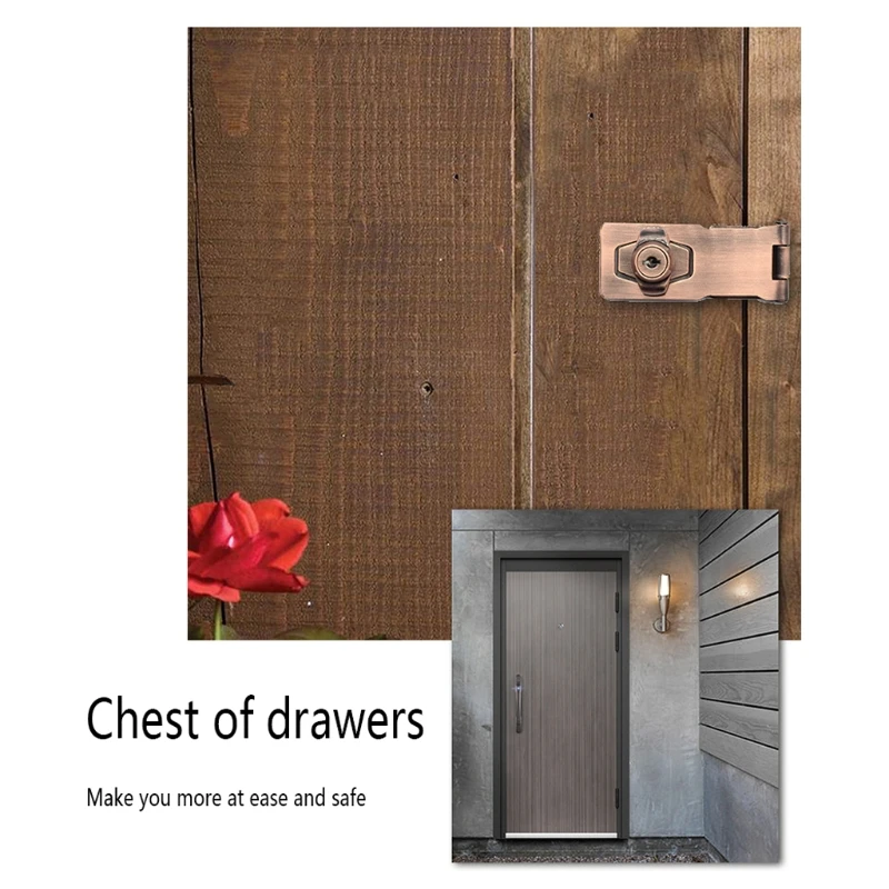 لكمة خالية مع قفل أقفال أدراج صندوق البريد خزانة مزدوجة باب قفل خزانة مكتب خزانة الأمن قفل مجمع مع المسمار #3