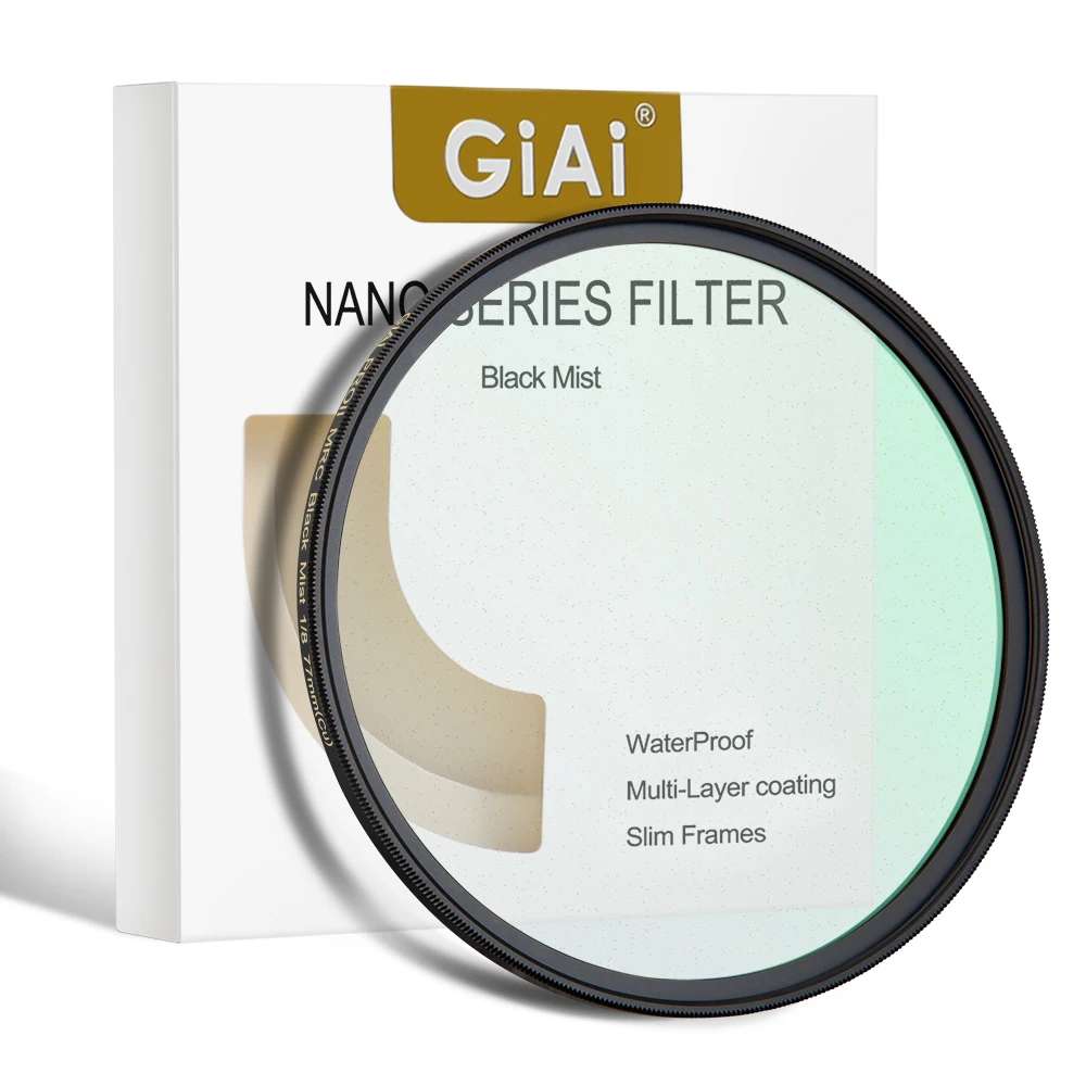 

GiAi CU PRO Camera Lens Black Mist Filter 1, 1/2,1/4,1/8 Diffusion