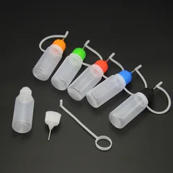 1pc 10ml Transparent Plastic Squeezable Needle Bottles Eye Liquid Dropper Sample Drop Can Be Glue Applicator Refillable Vail