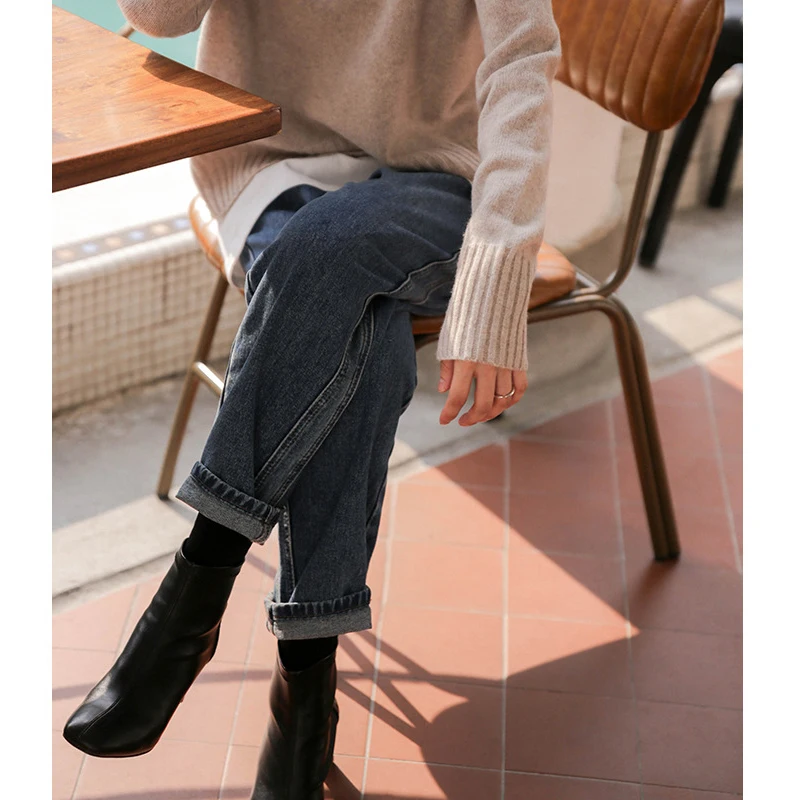 Pants autumn Korean straight pants retro jeans