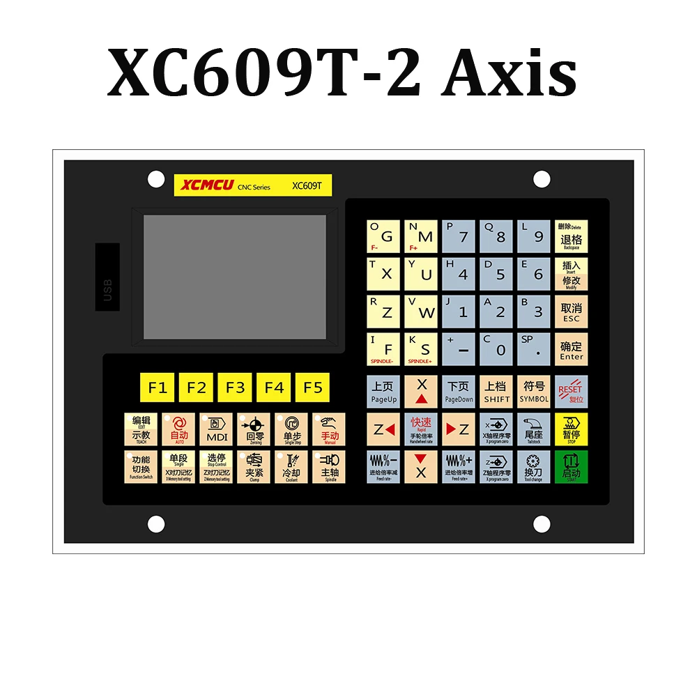 Imagem -04 - Maxgeek-controlador Cnc para Máquinas Eixos Sistema de Controle Cnc Xc609mf Xc609t Multi Funcional Instrução g 32 Bit