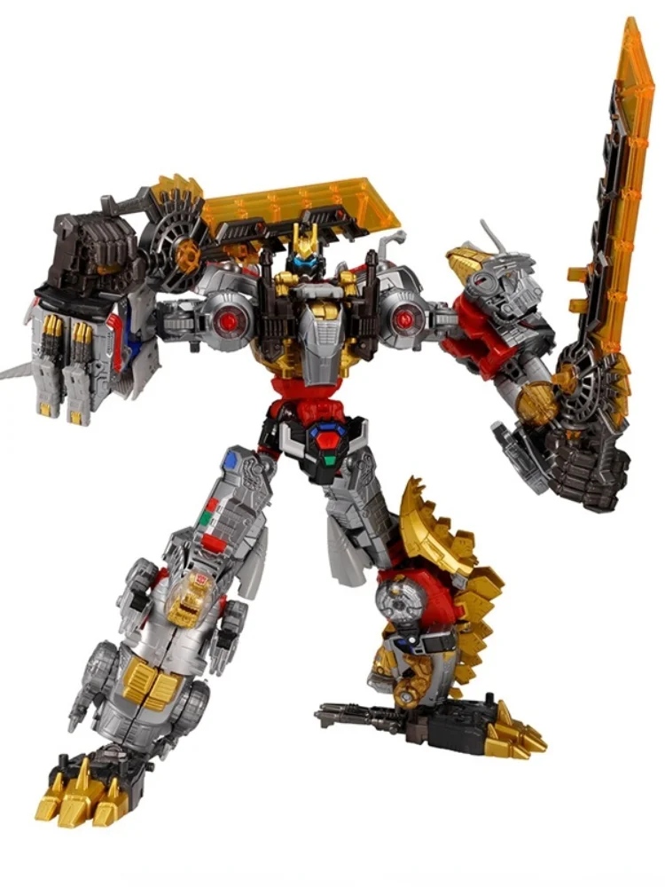 Transformation Action Figure 5 IN 1 TKR-TOMY Volcanicus  metal-colored machine dinosaur Toys Model PVC Gift