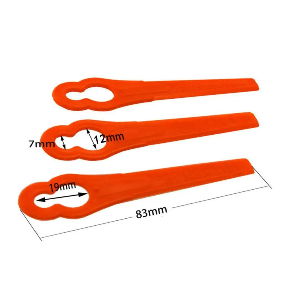 정원 잔디깎이 스트리머 교체용 플라스틱 커터, 스틸 폴리컷 2-2 무선 잔디 정원 작물, 100 개