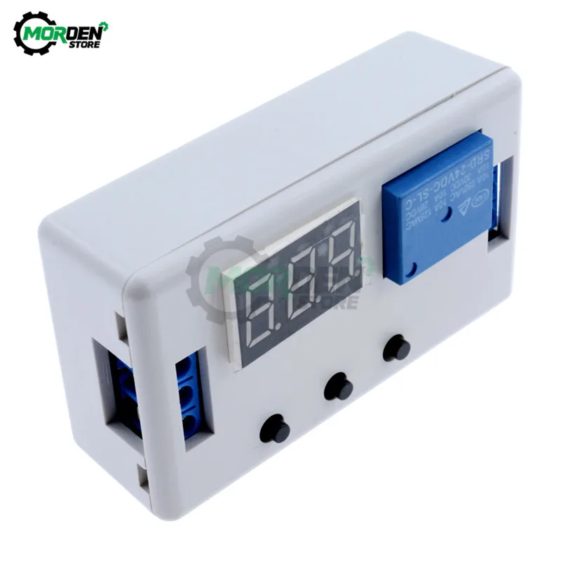 DC 24V 12V LED Display Digitale Tempo di Ritardo Relè Modulo di Controllo Programmabile Timer Interruttore Trigger Ciclo Modulo 3-Pulsante