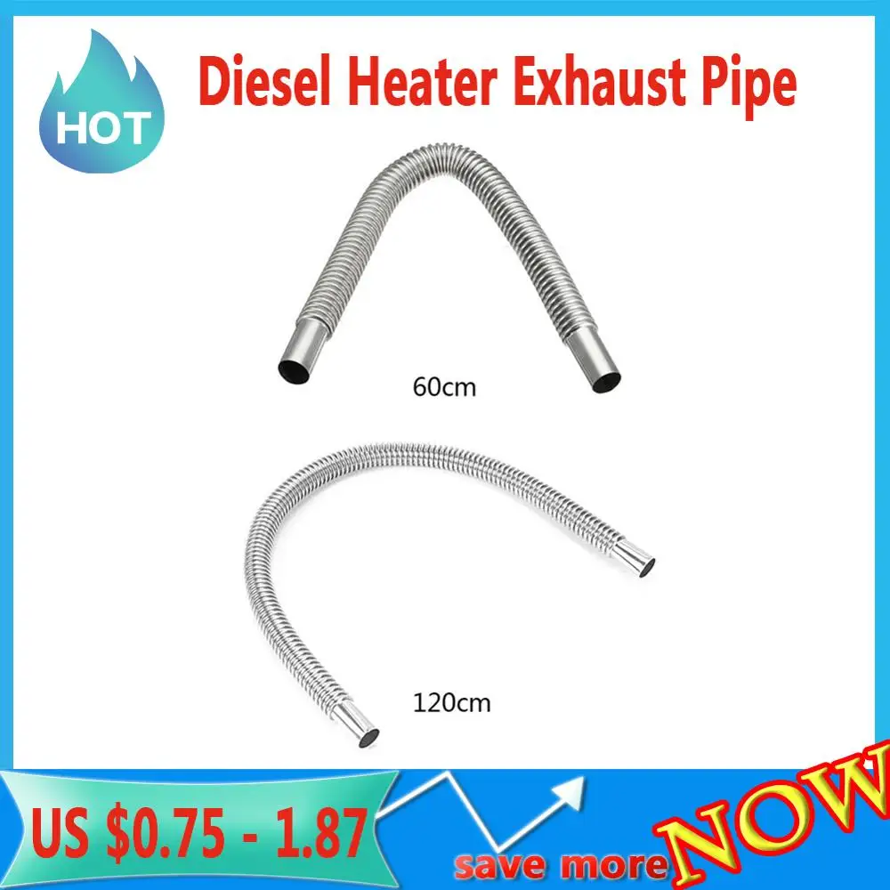 

New Type Heater Exhaust Pipe Stainless Steel Parking Heater Fuel Tank Exhaust Pipe Air Heater Tank Car Accessories