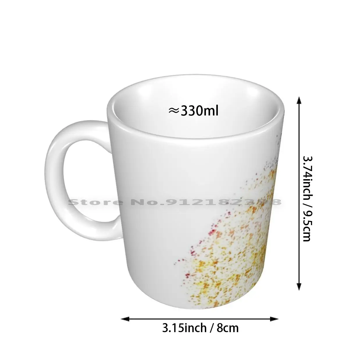 Explosion Ceramic Mugs Coffee Cups Milk Tea Mug Epiphone Guitar Explosion Music Country Classic Burst Musician Creative