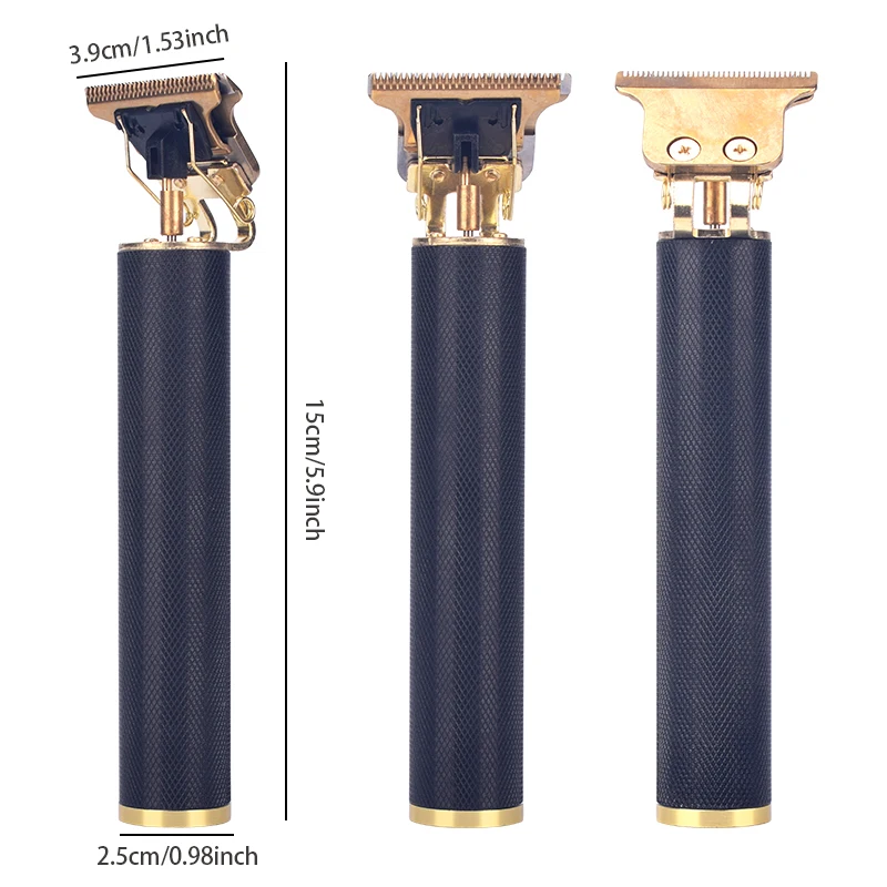 USB 충전식 T9 Baldheaded 머리 깎기 전기 머리 트리머 무선 면도기 트리머 0mm 남자 이발사 머리 절단기