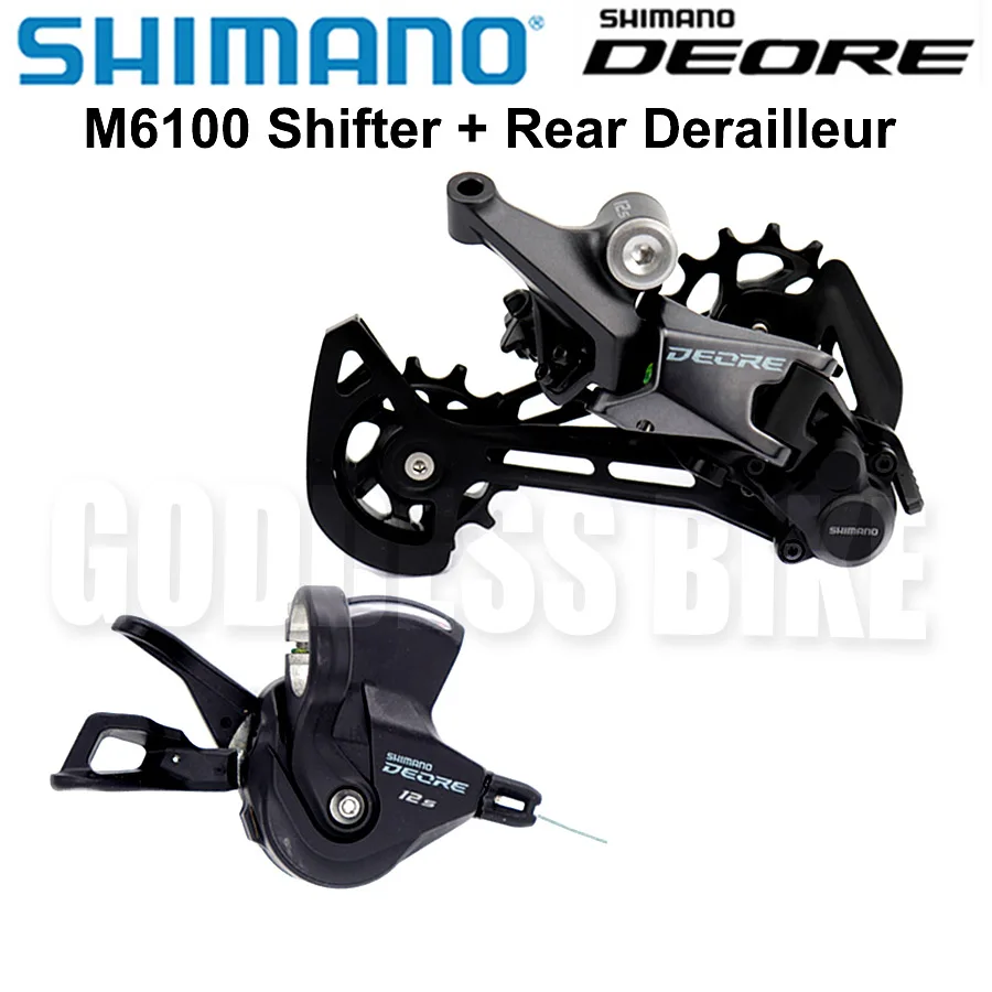 SHIMANO DEORE 12v M6100 Groupset SL M6100 Shift Lever  RD M6100 SGS Rear Derailleur 12 Speed Mountain Bike Shifter MTB