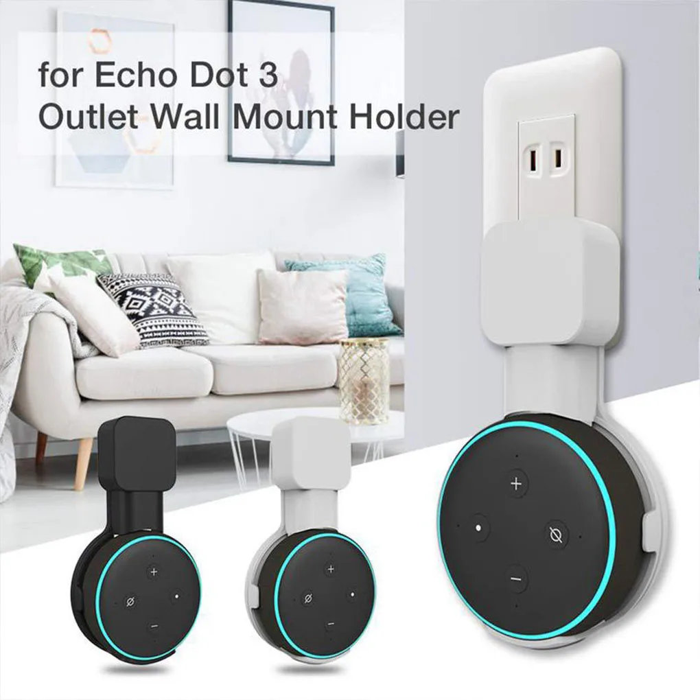 Wall Mount For Amazon Echo Dot 3rd Gen Table Stand For Alexa Echo Dot 3 Smart Speaker With Screwless Cable Management