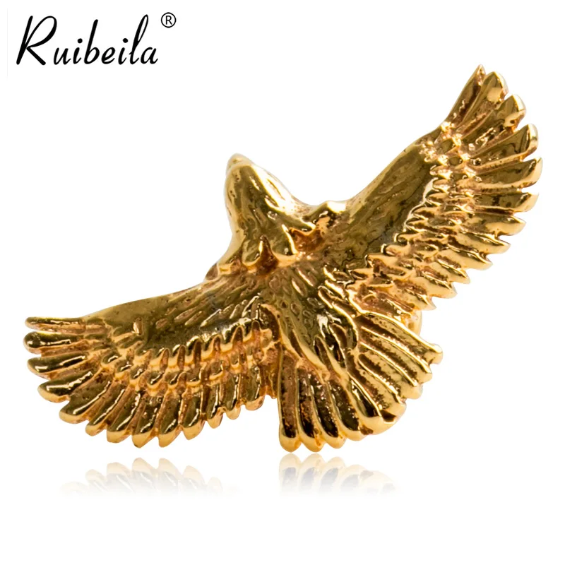 Ruibeila925 Indian silver gold eagle flying eagle retro men's sterling silver pendant earrings earrings